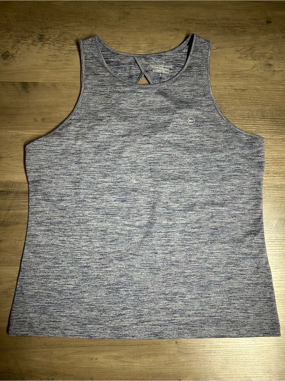 Vineyard Vines Heathered Gray-Blue Women's Performance Tank Top